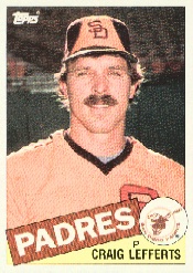1985 Topps Baseball Cards      608     Craig Lefferts